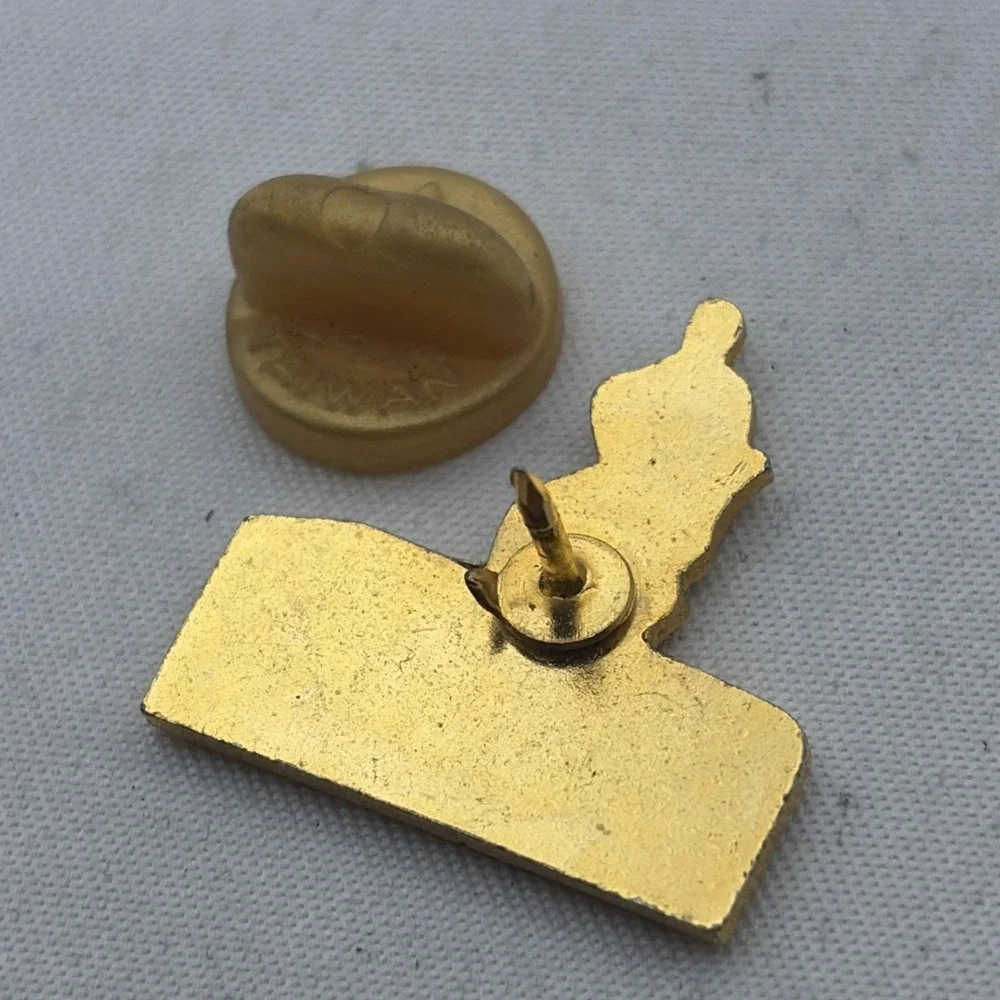 Illinois Abraham Lincoln Gold Tone Lapel Hat Pin